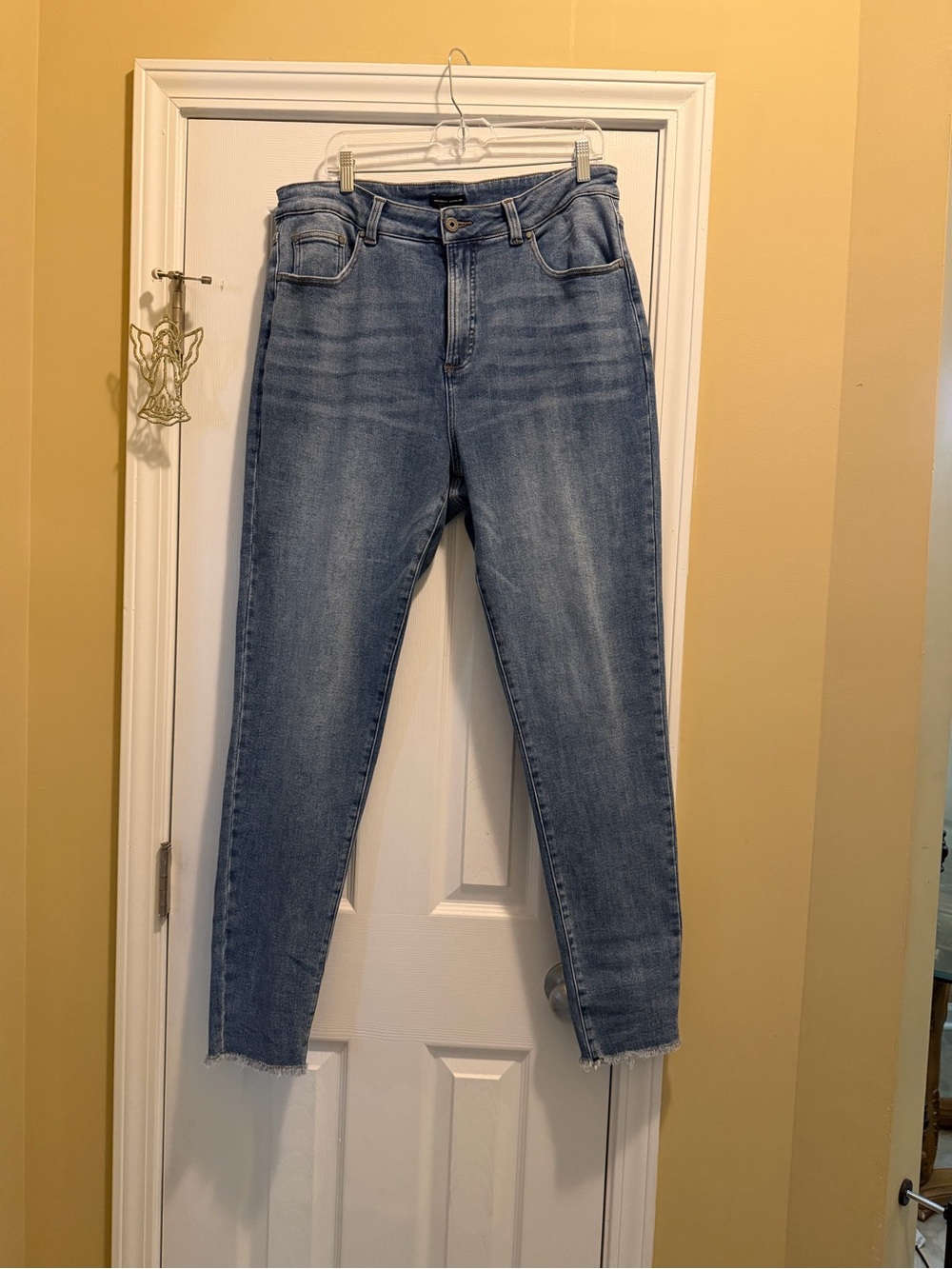 Universal Standard Light Wash Cropped High-Rise Jeans